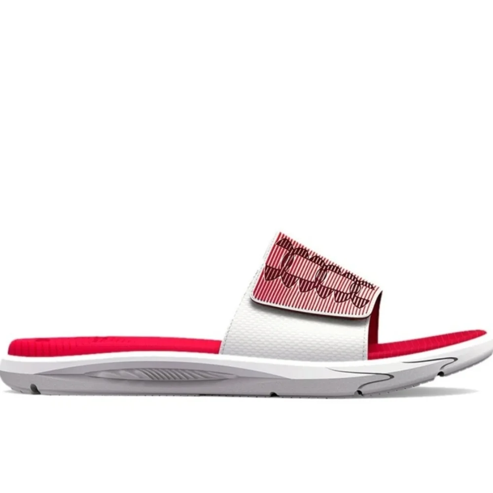 Under Armour Mercenary Red Slides Size 2